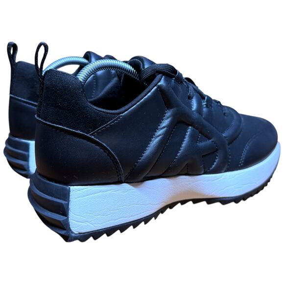 DKNY Nix Women's 7.5 Black Lace Up Sneaker Everyday Lifestyle Shoes - Picture 7 of 13